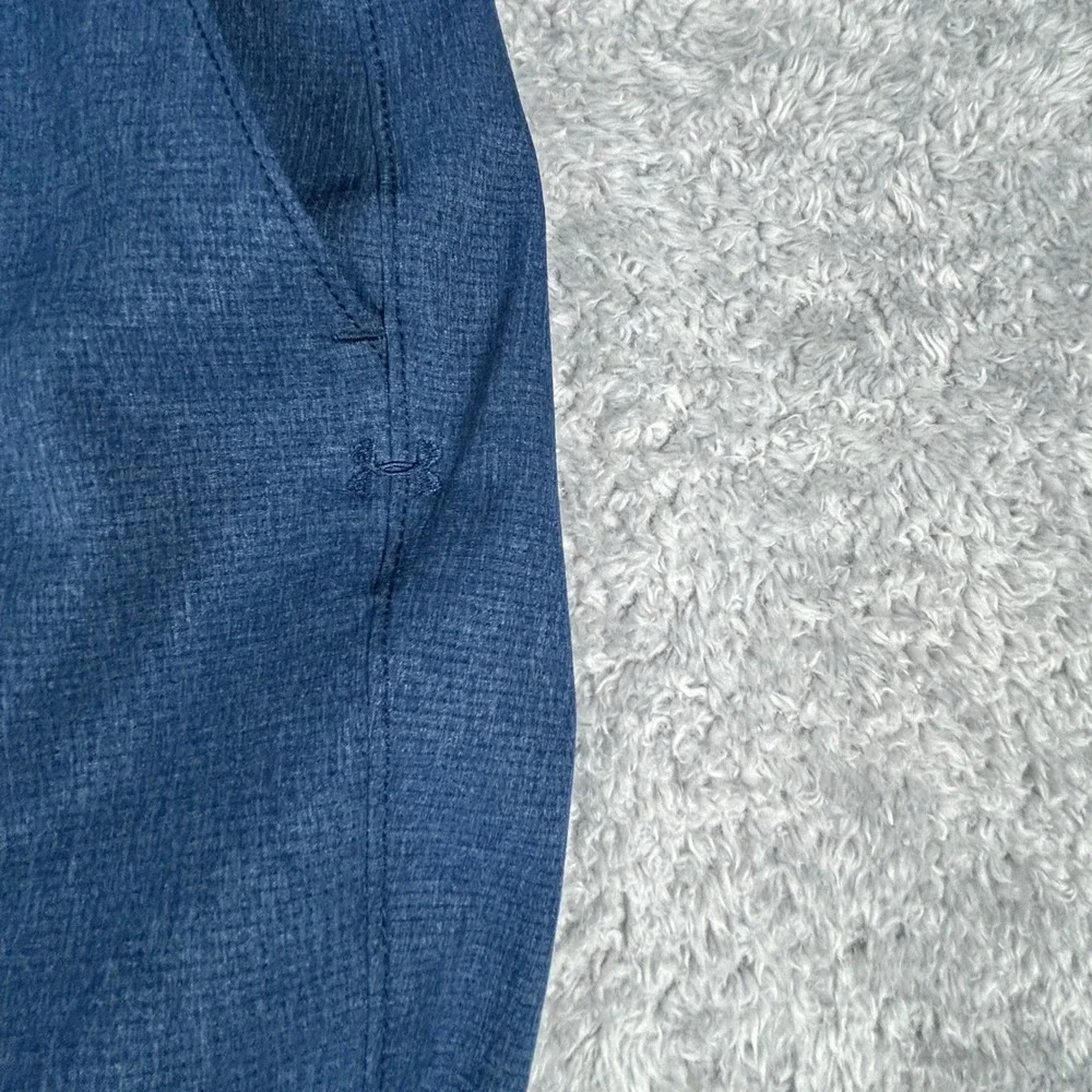 Under Armour Match Play Men Blue Loose Fit Golf Pants 32x30 Textured Performance